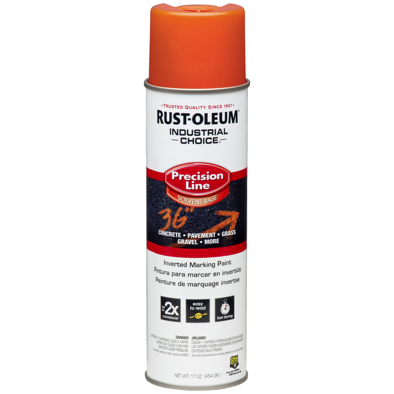 Rust-Oleum Industrial Choice Alert Orange Field Marking Paint 17 oz