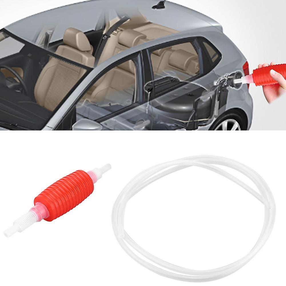 Portable Car Manual Hand Siphon Pump Oil Fuel Liquid Transfer Pump Oil Suction Pipe