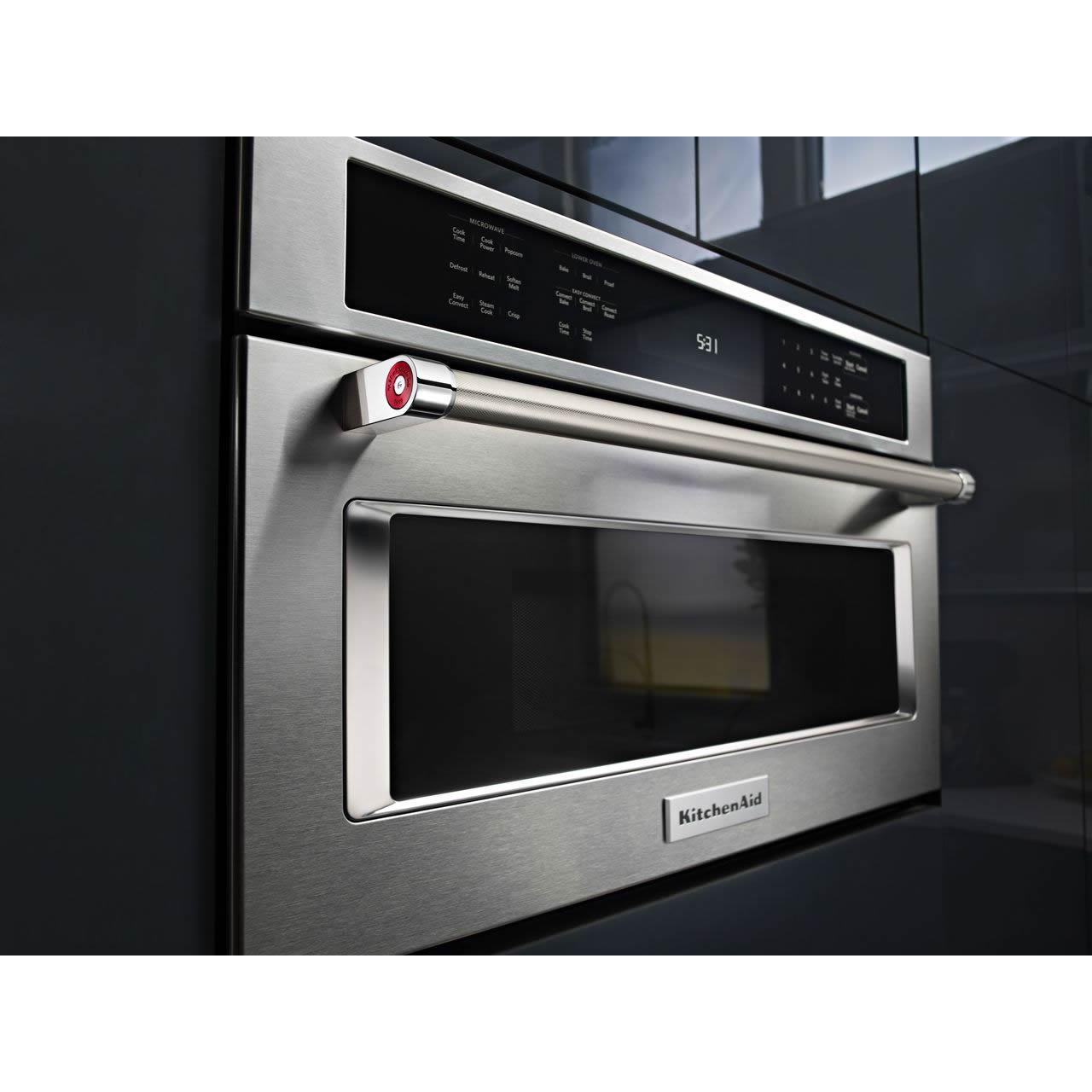 KitchenAid 30-inch, 1.4 cu. ft. Built-In Microwave Oven with Convection KMBP100ESS