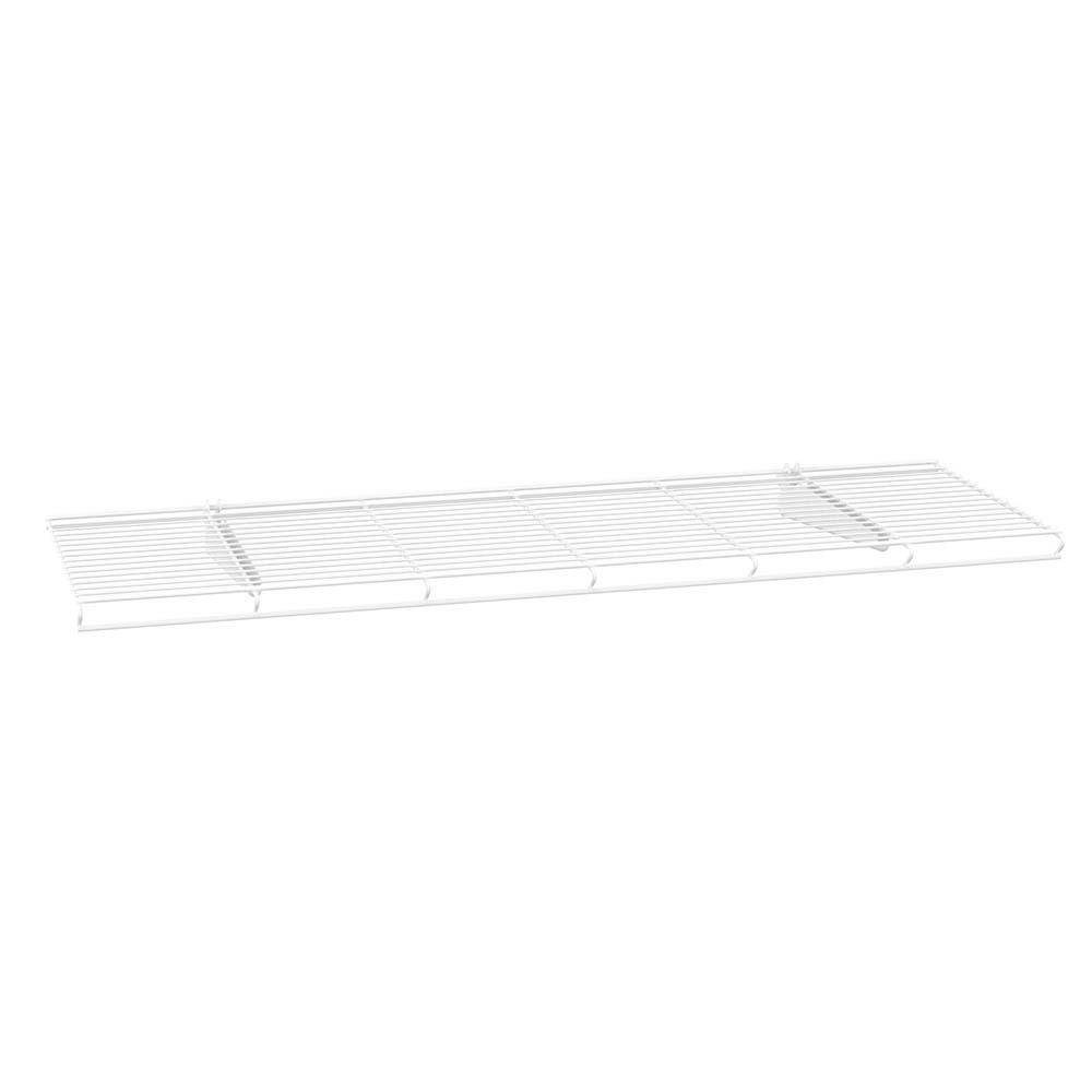 ClosetMaid ShelfTrack 12.25 in. D x 36.25 in. W x 3 in. H White Wire Book Shelf Steel Closet System 2283