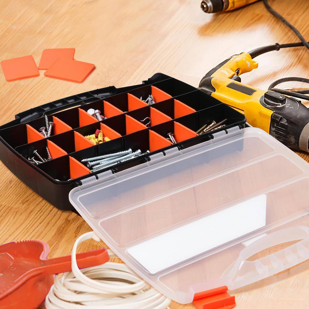 TACTIX 21-Compartment Plastic Small Parts Organizer 320001