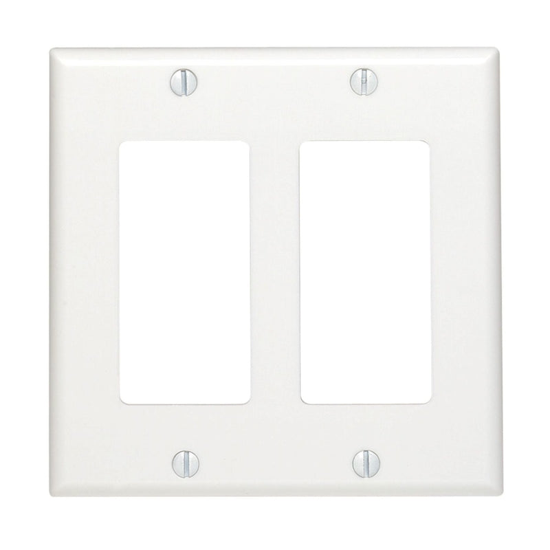 WALLPLATE 2G ROCKER WHT