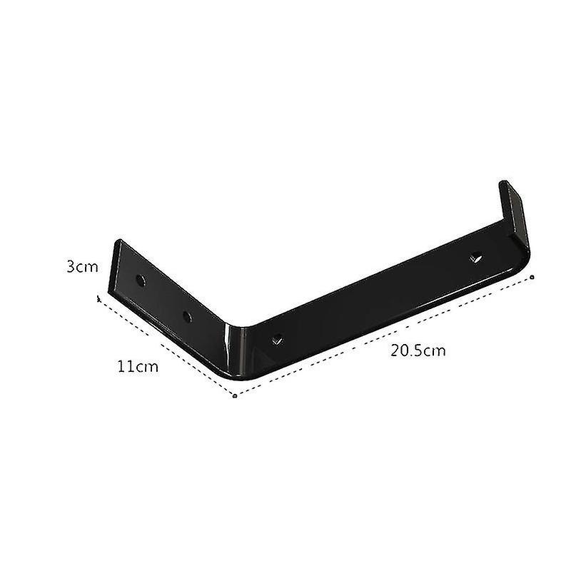 Shelf Brackets 7.8inch Heavy Duty Brackets For Shelves L Shaped Black Wall Shelving Brackets Support2pcs