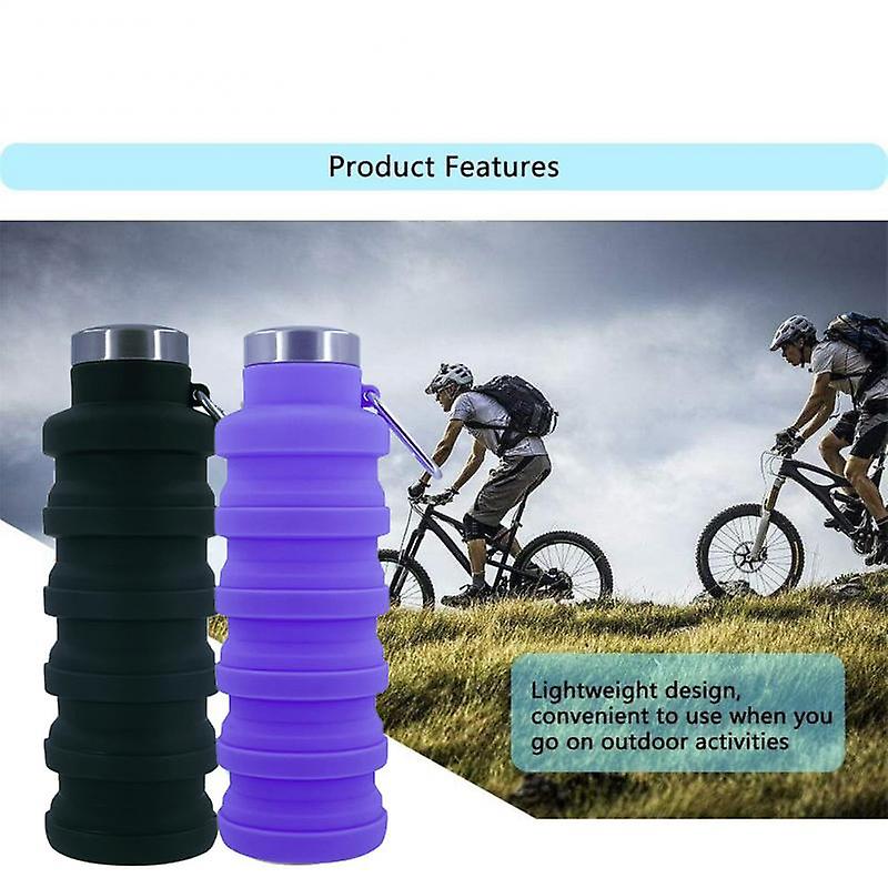 Outdoor Travel Sports Cup Bpa Free Folding Silicone Water Bottle Portable Retractable Drinking