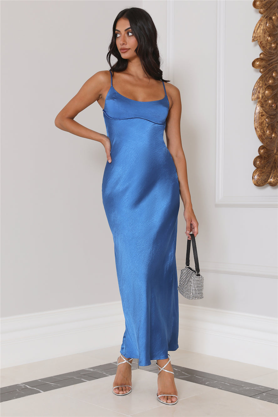 Feels Like Luxe Maxi Dress Blue