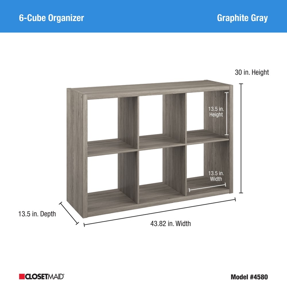 ClosetMaid 6 Cube Decorative Storage Organizer