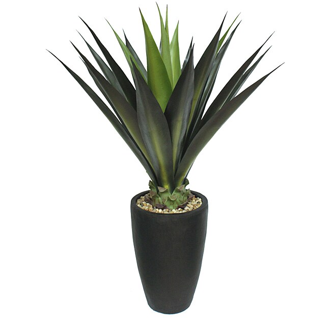 Vintage Home 44 Inch Realistic Silk Giant Aloe Plant with Planter