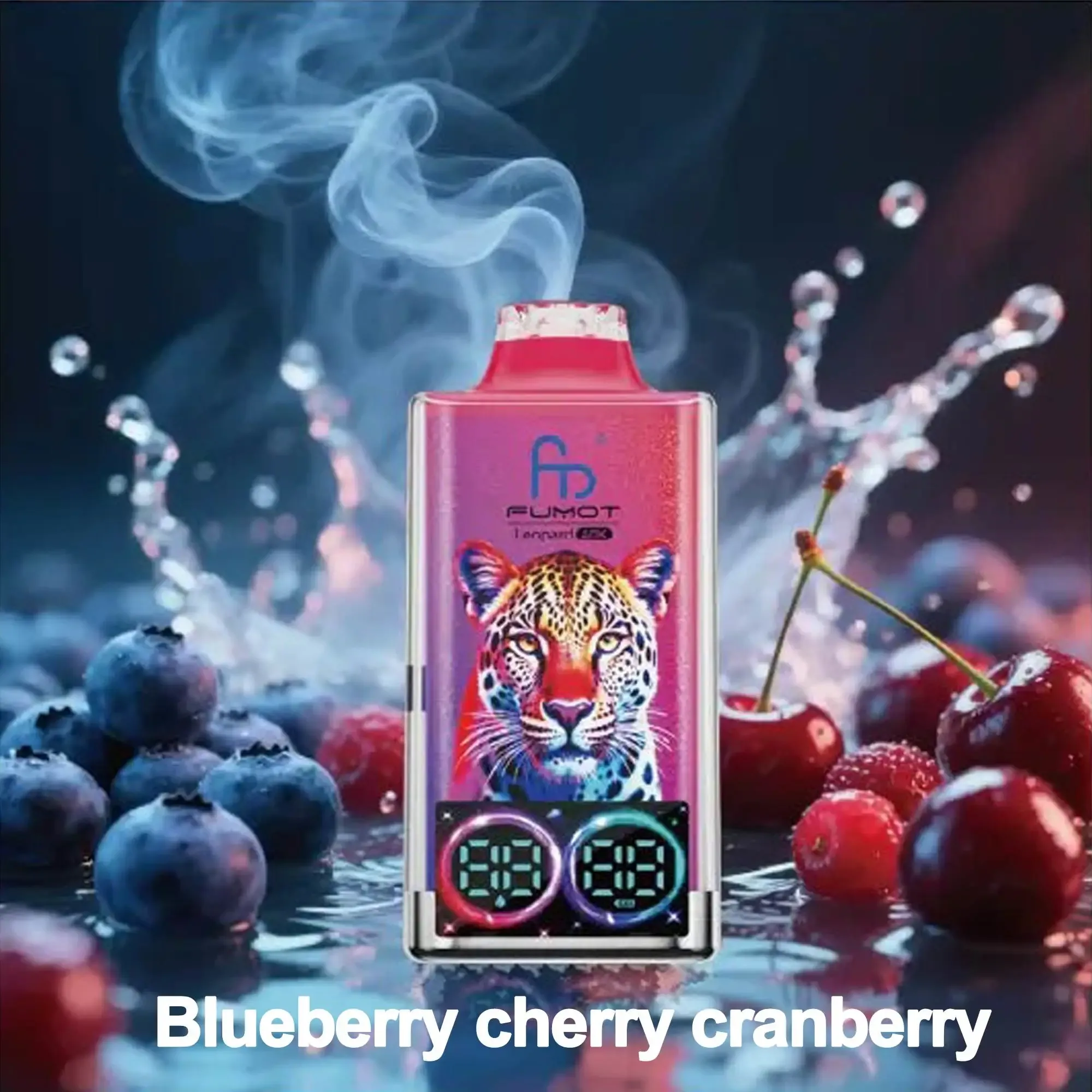 Fumot 40K Leopard Disposable Vape - Blueberry Cherry Cranberry