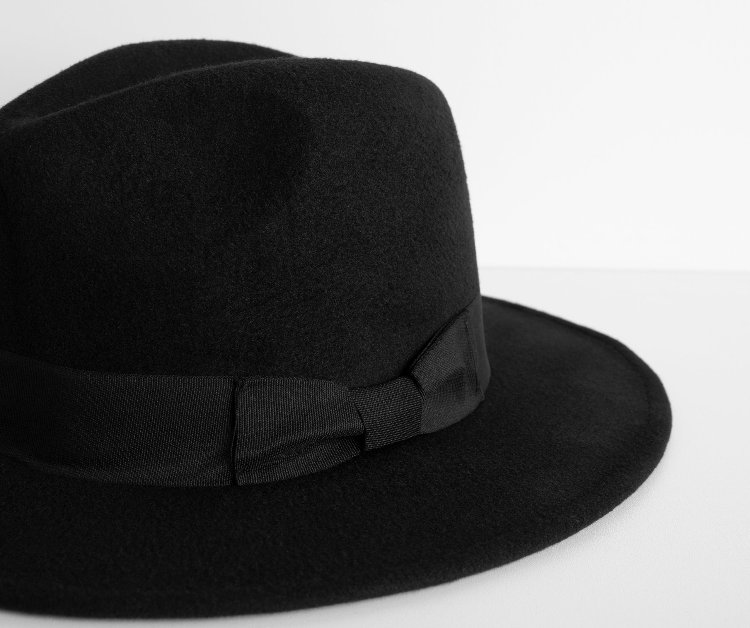 Faux Wool Panama Hat