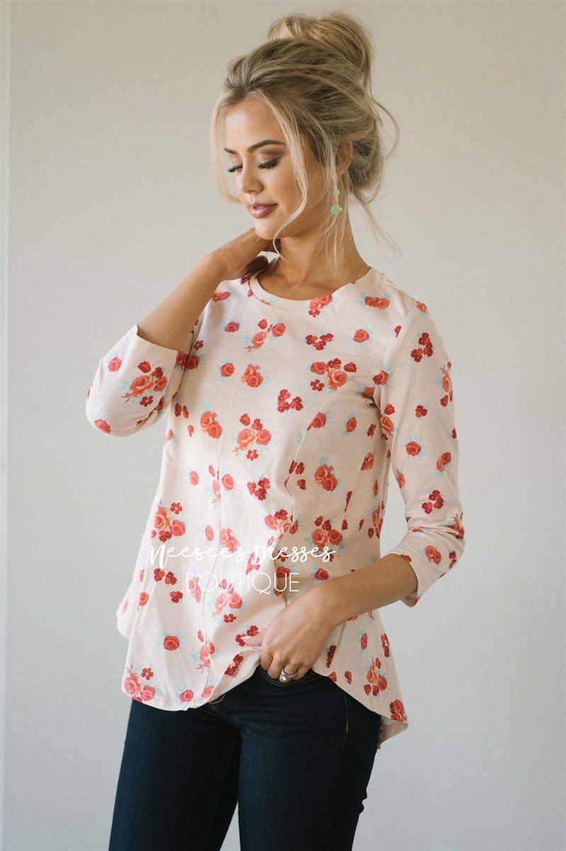 Light Up Pink Floral Top