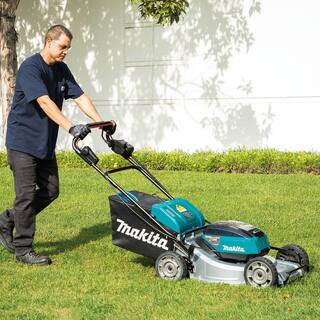 Makita 21 in. 18-Volt X2 (36-Volt) LXT Lithium-Ion Brushless Cordless Walk Behind Self-Propelled Lawn Mower Kit (5.0Ah) XML09PT1