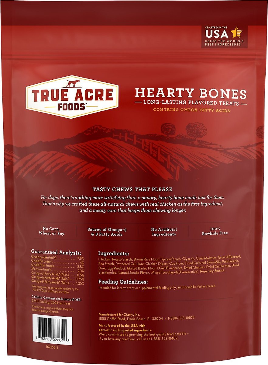 True Acre Foods Hearty Bones Chicken Flavored Treats