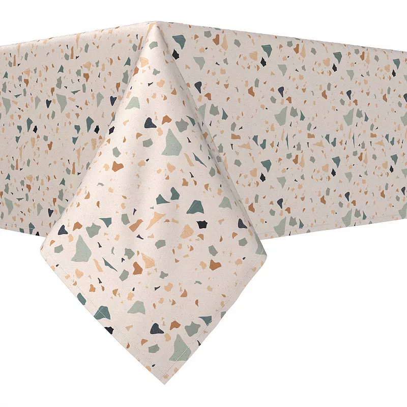 Square Tablecloth， 100% Polyester， 70x70， Pink Terrazzo