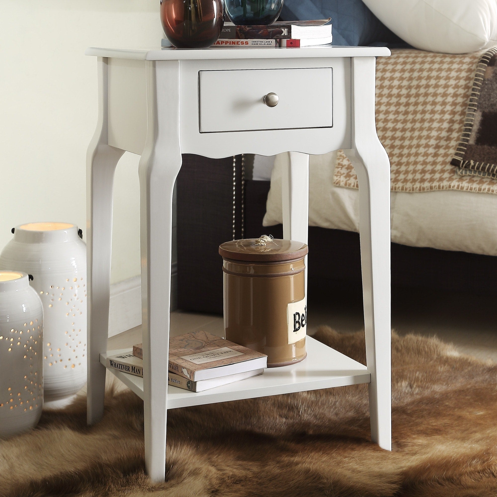 Daniella 1-Drawer Wood Storage Accent End Table by iNSPIRE Q Bold