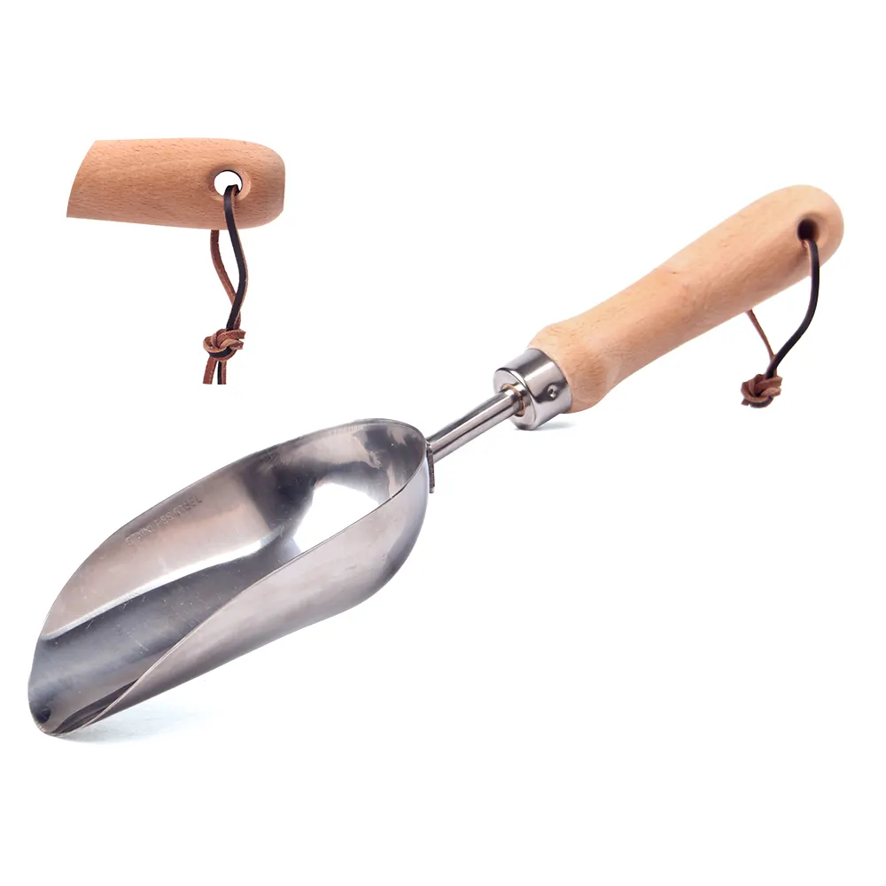 Stainless Steel Gardening Tool Set Hand Transplanter Hand Trowel Soil Scoop Hand Fork Garden Tool Set For Women