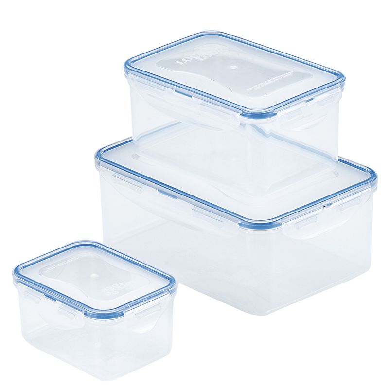 LocknLock Easy Essentials 6-pc. Rectangular Food Storage Container Set