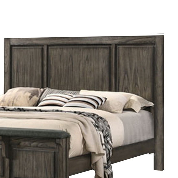 Benjara BM223367 Wooden Queen Size Headboard with ...