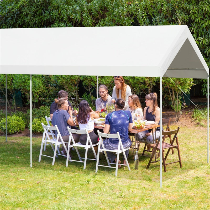 10 x 20 Feet Heavy Duty Portable Carport Outdoor Car Canopy Garage Shelter