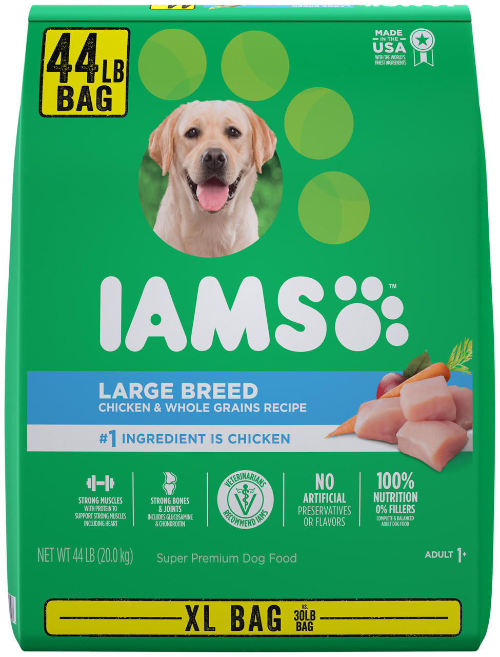 Iams ProActive Health Adult Large Breed Dry Dog Food， 44Lbs.