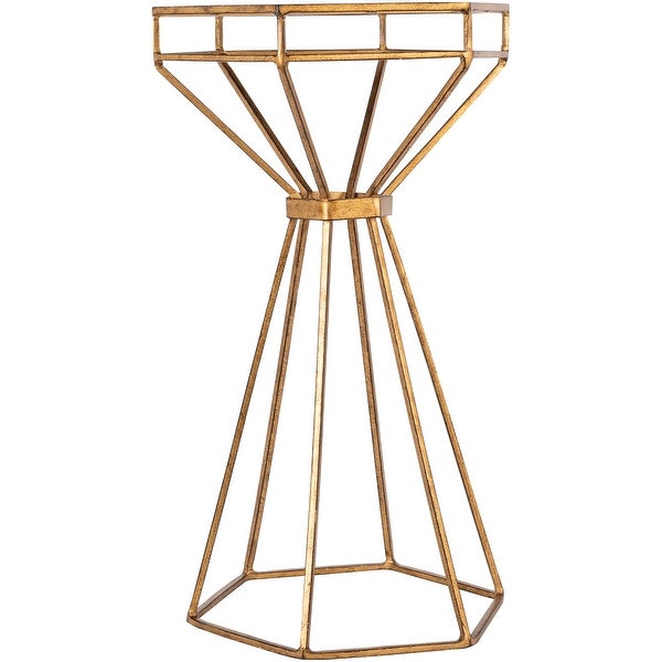 Artistic Weavers Chakrika Modern Gold Geometric End Table - 24