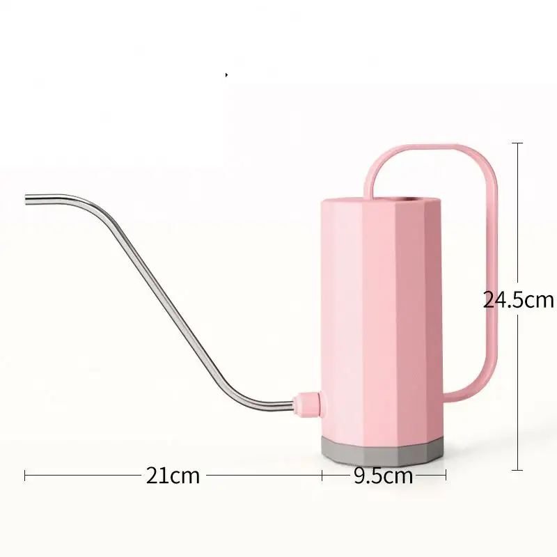 Custom Indoor Plant Wholesale  1.2L  Kids Plastic Long Spout Watering Cans For Garden Water Can/