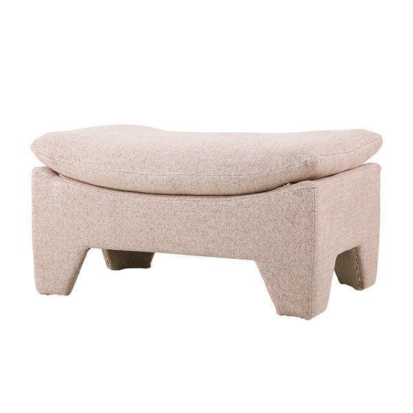 Retro style ottoman / blush pink mélange