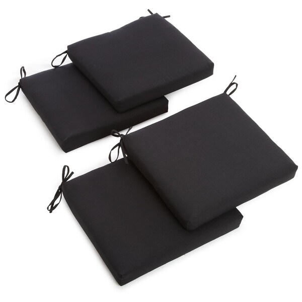 20-inch by 19-inch Twill Indoor Chair Cushion (Set of 1， 2， or 4) - 20 x 19