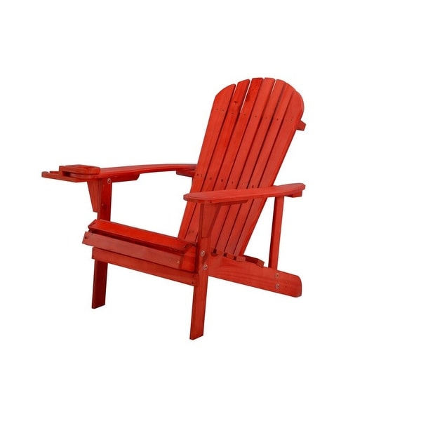 Earth Collection Adirondack Chair with phone and cup holder (1 Chair and 1 End table set)