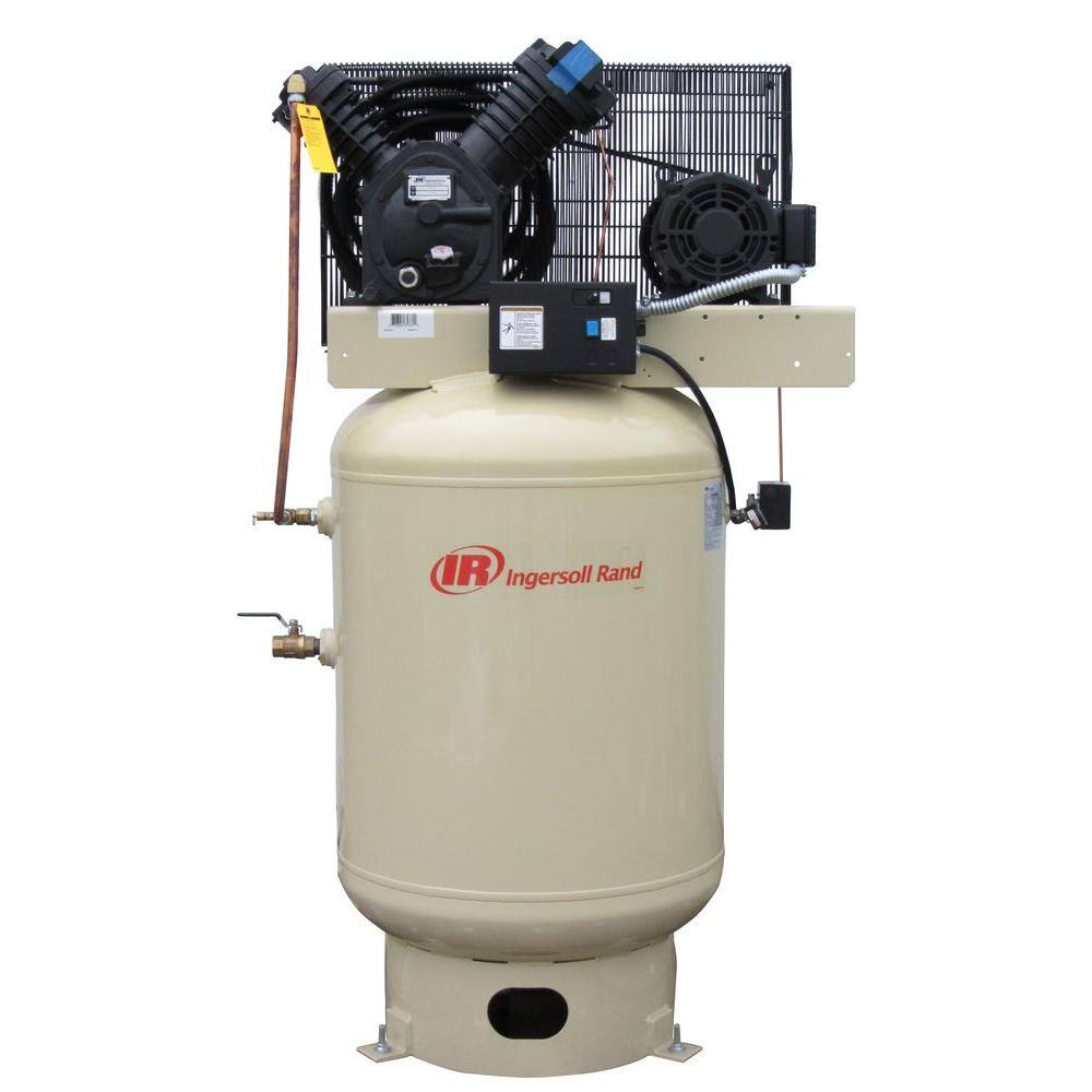 Ingersoll Rand Type 30 Reciprocating 120 Gal. 10 HP Electric 460-Volt 3 Phase Air Compressor 2545K10-V