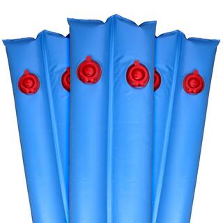 Robelle 10 ft. Blue Double-Chamber Premium Water Tubes for Winter Swimming Pool Covers 6-Pack 3811-20-06