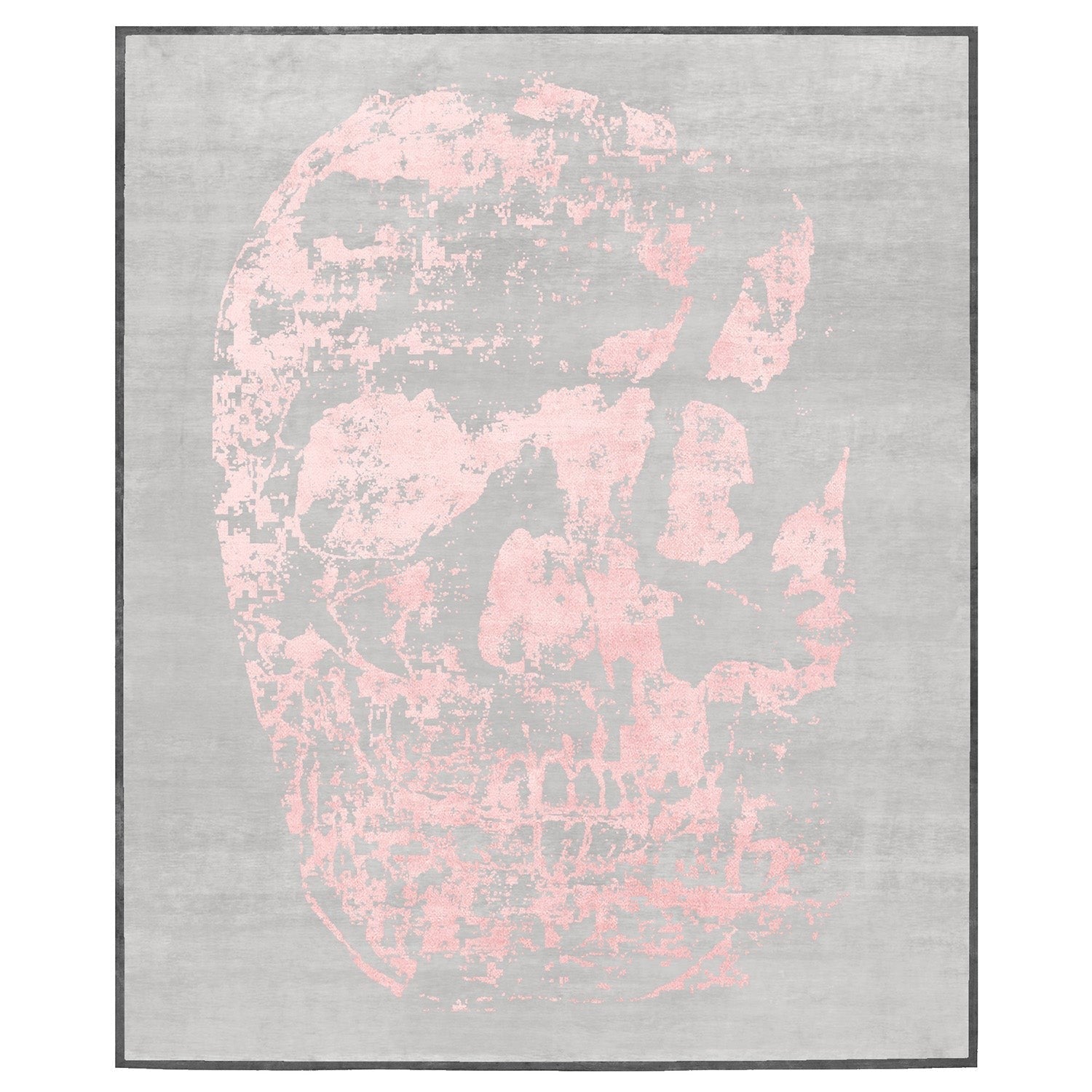 Copertino Skull Hand Knotted Pink Rug