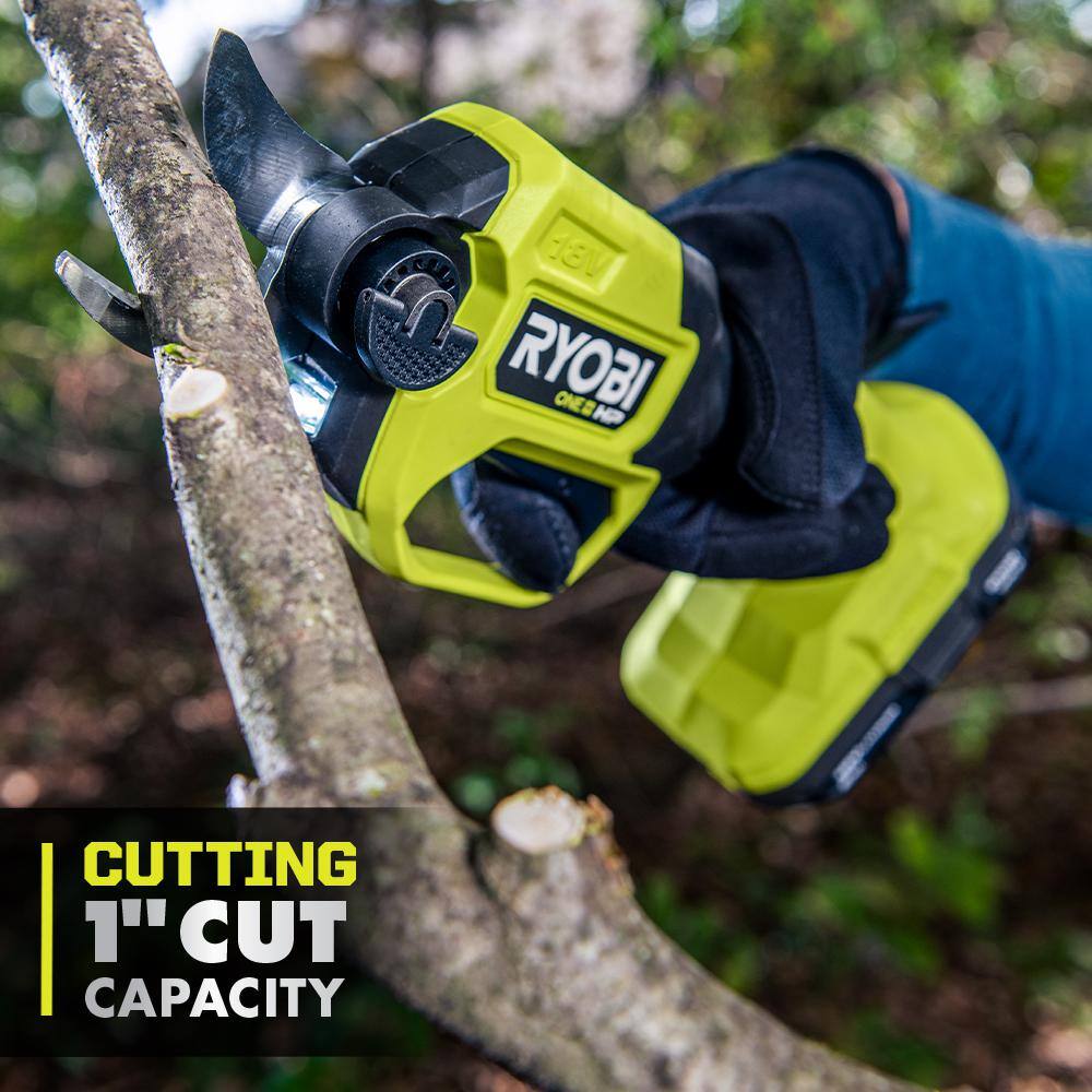 RYOBI ONE+ HP 18V Brushless Cordless Pruner (Tool Only) P2505BTL