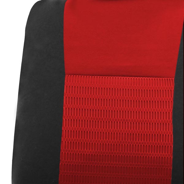 FH Group Trendy Elegance AFFB060RED102 Red 3D Air Mesh Front Set Car Seat Cover with Air Freshener