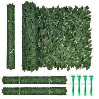 WELLFOR 4-Piece 118 in. L x 39 in. W Polyester Garden Fence Artificial Ivy Privacy Fence Screen NP-HPY-10488-4