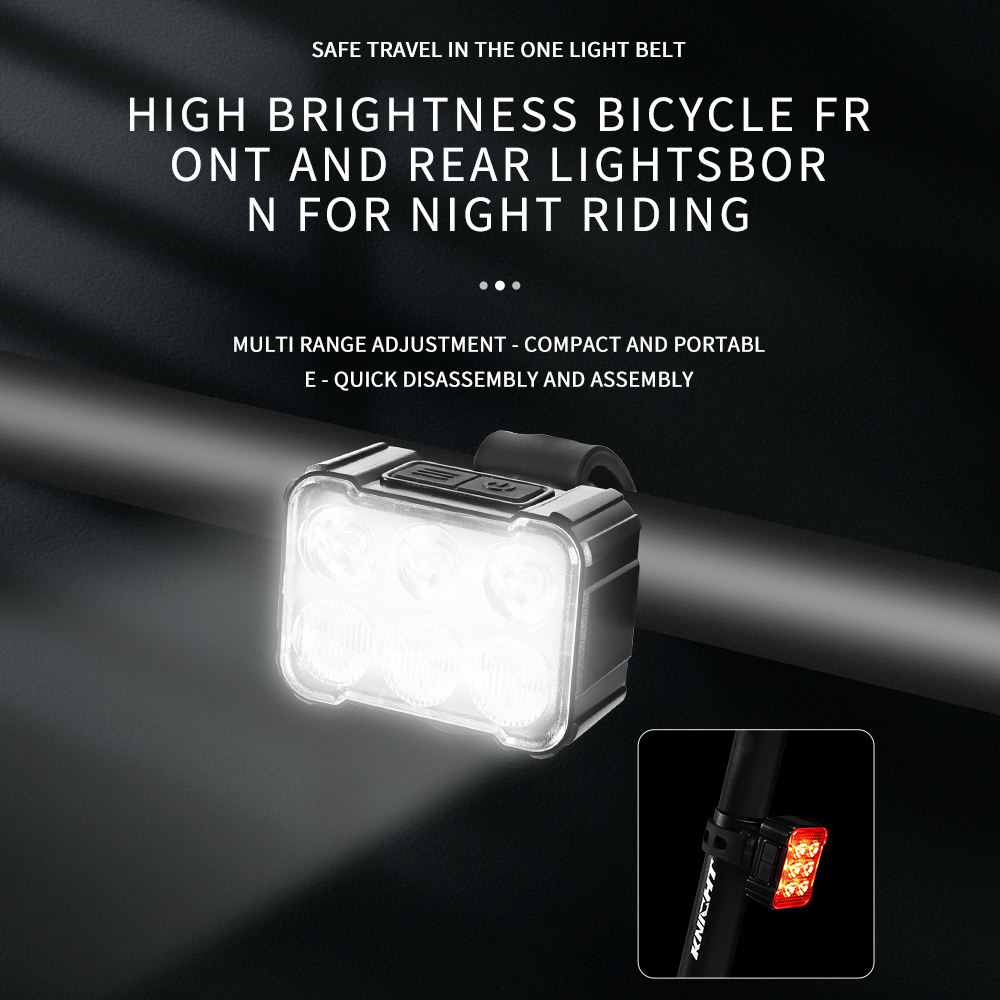 USB Rechargeable Waterproof 4 Modes Bike Red Tail Led Light Set Cycling Safety Bicycle Led Light