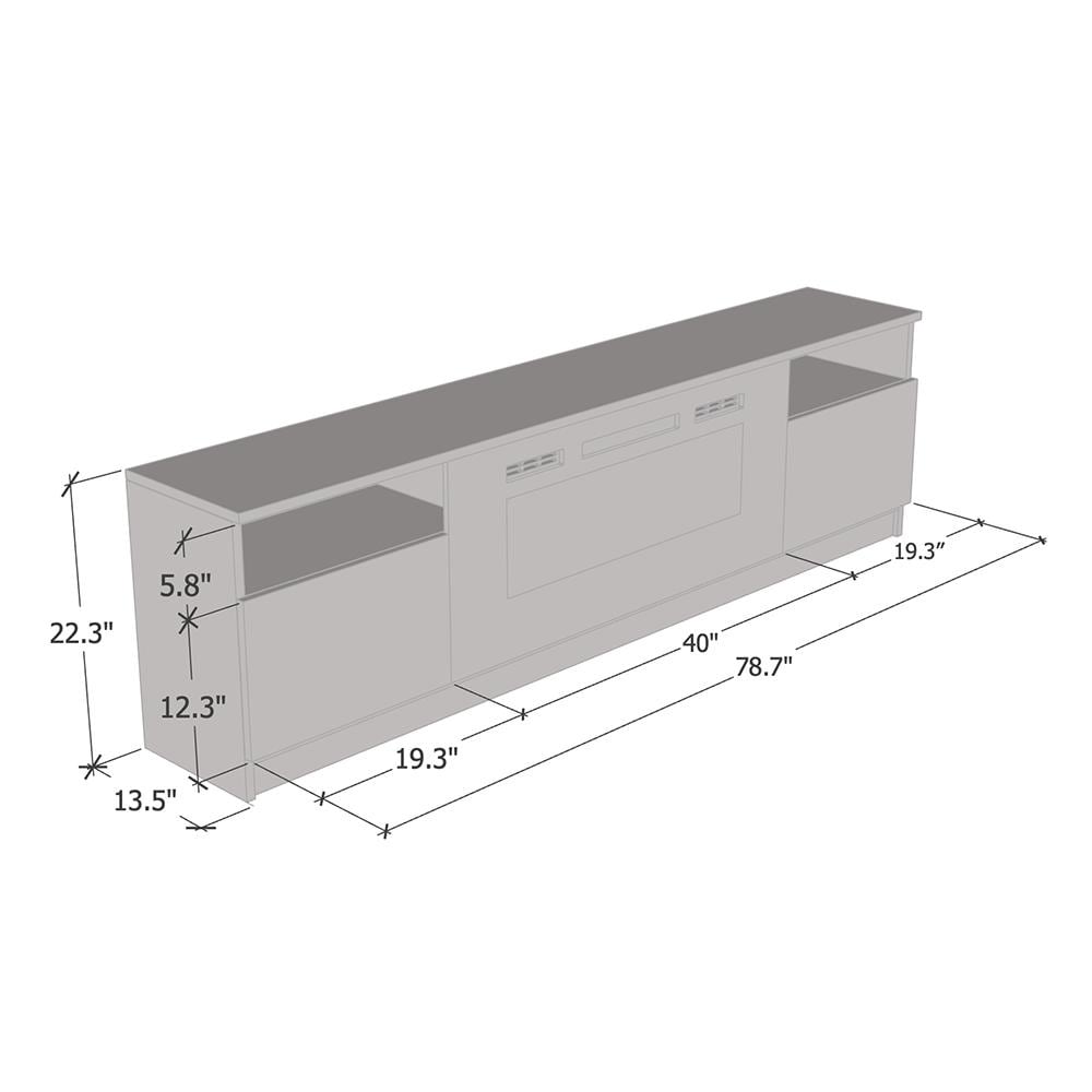 Strick   Bolton Amsden Electric Fireplace TV Stand