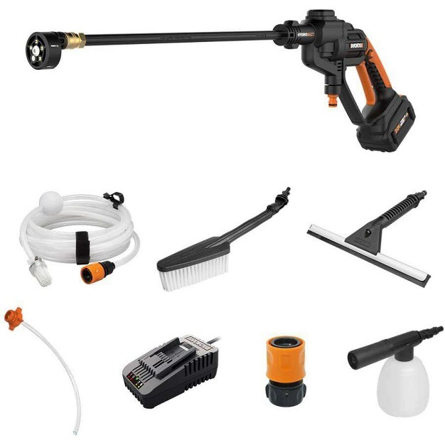 Worx Wg620 1 Power Share 20v 320 Psi Hydroshot Cordless Portable Pressure Washer 0 53 Gpm battery And Charger Included