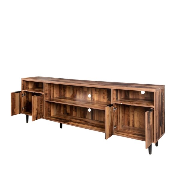 JASIWAY TV Stand Modern Wood Media Entertainment Center Console Table