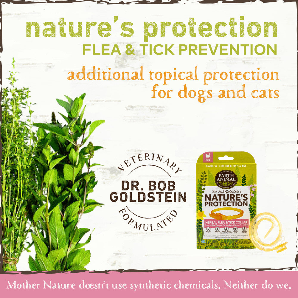 Nature Protection Flea and Tick Prevention Herbal Collar for Cats;