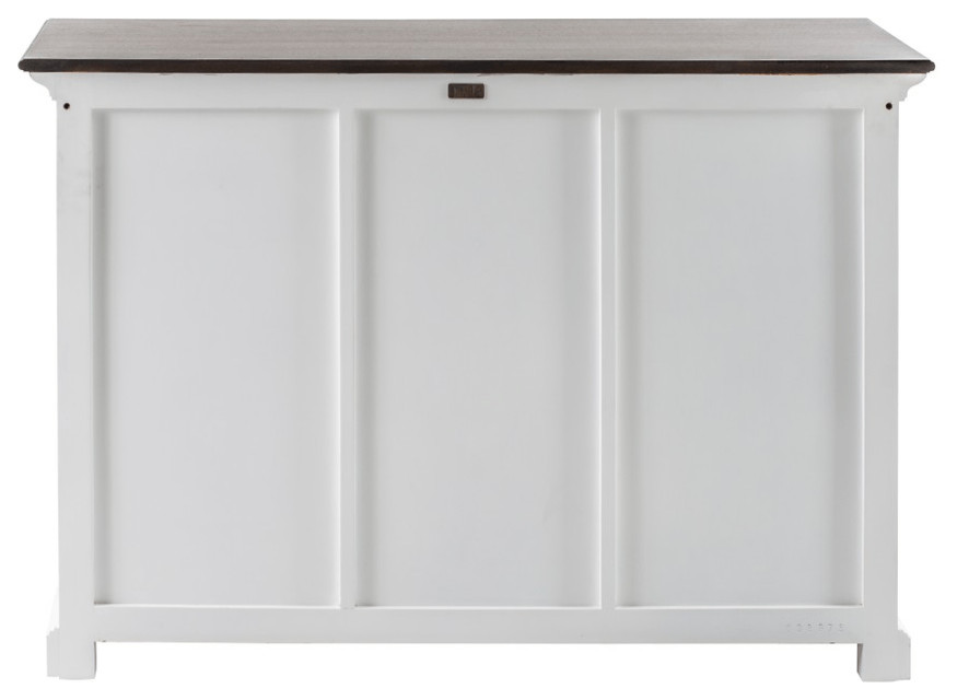 Modern Farmhouse Brown And White Large Accent Cabinet   Accent Chests And Cabinets   by HomeRoots  Houzz