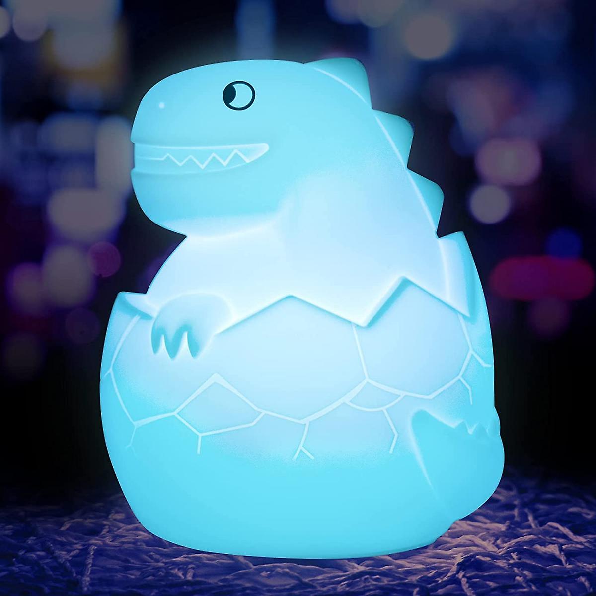 Dinosaur Night Light For Kids Room，cute Dino Lamp Boys Toddler Birthday Gifts， Portable Led Colorful Camping Light Lamp For Children Bedroom