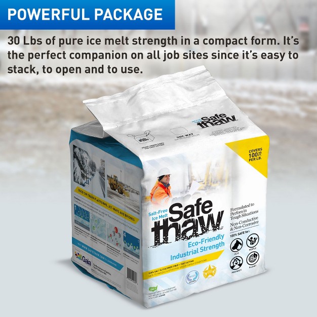 Safe Thaw Industrial Strength Salt Free Pet Safe Snow Ice Melter And Traction Agent For Concrete Asphalt And More