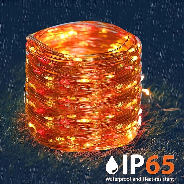 LED Solar Light 7M Outdoor Waterproof Fairy Garland String Lights Solar Lamp Decoration for Christmas Party Garden Patio 7M-50LEDs 12M-100LEDs 22M-200LEDs