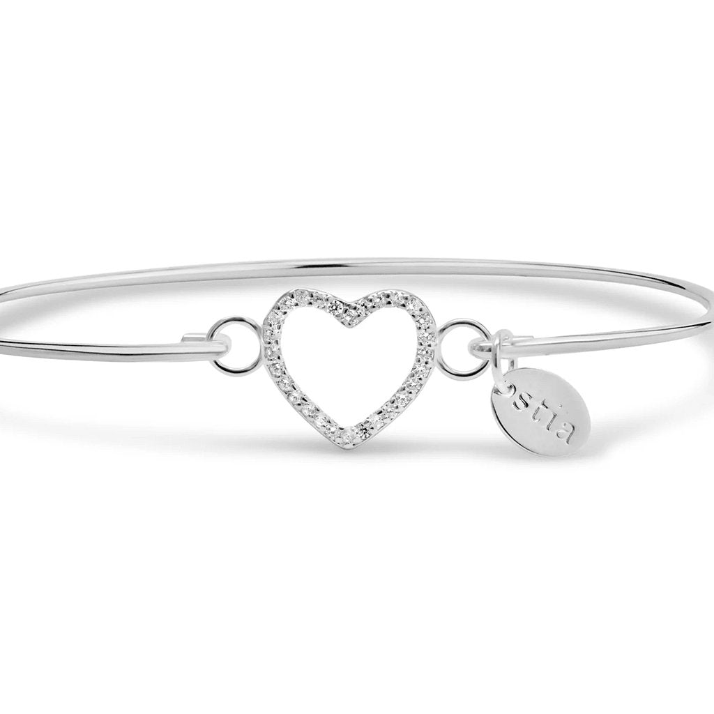 Stia  Pavé Icon Bracelet Open Heart