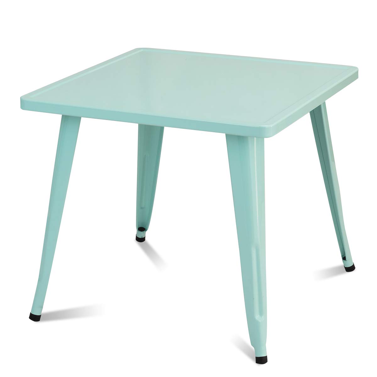 Costzon Kids Steel Table for Indoor/Outdoor Use, Preschool, Bedroom, Playroom