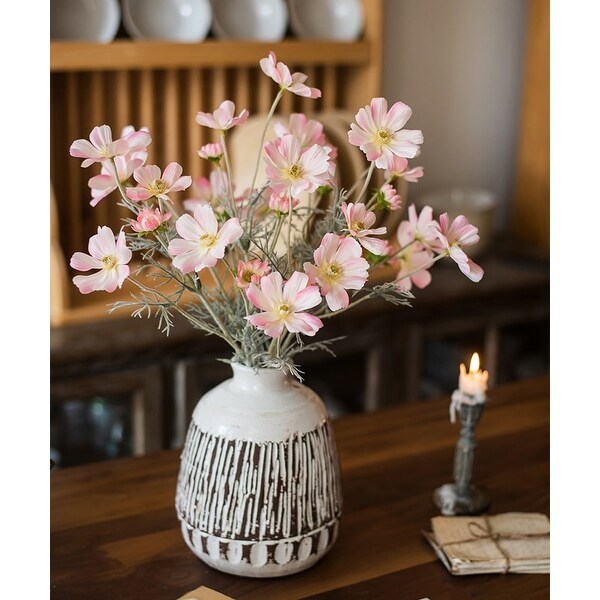 RusticReach Silk Cosmos Stem in Light Pink 24 Tall