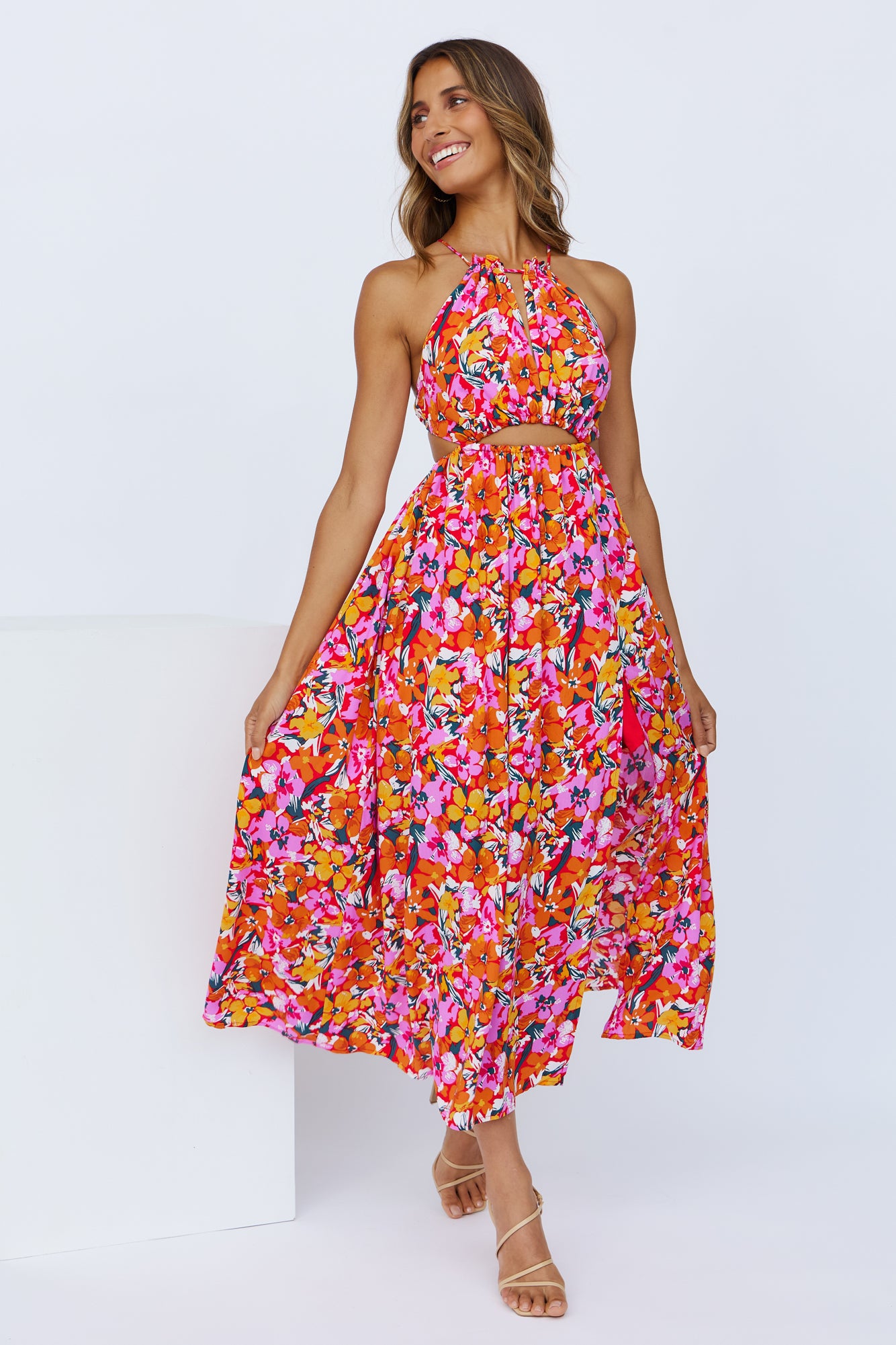 Fly Away Today Midi Dress