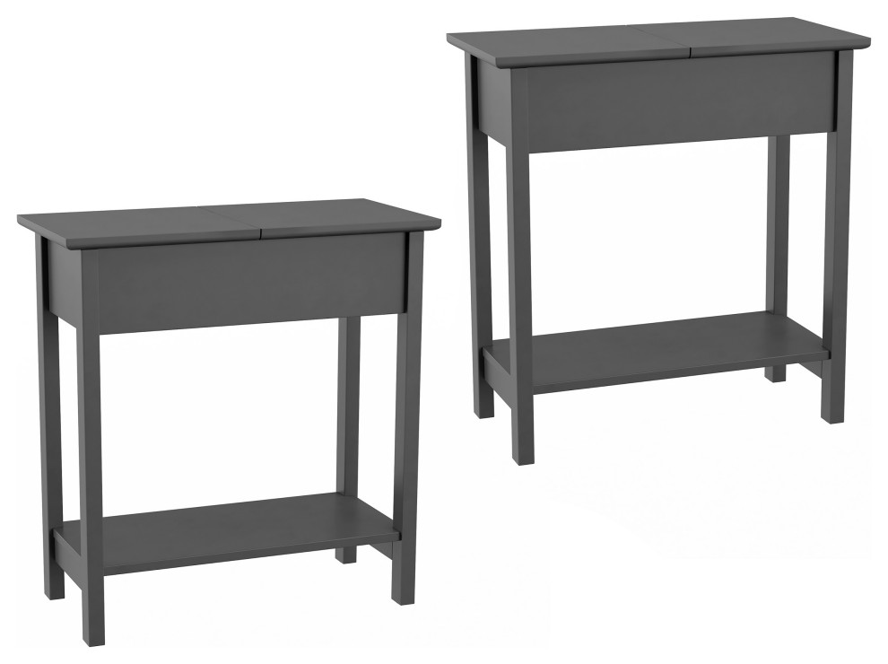 Set of 2 Living Room End Tables   Transitional   Side Tables And End Tables   by Trademark Global  Houzz