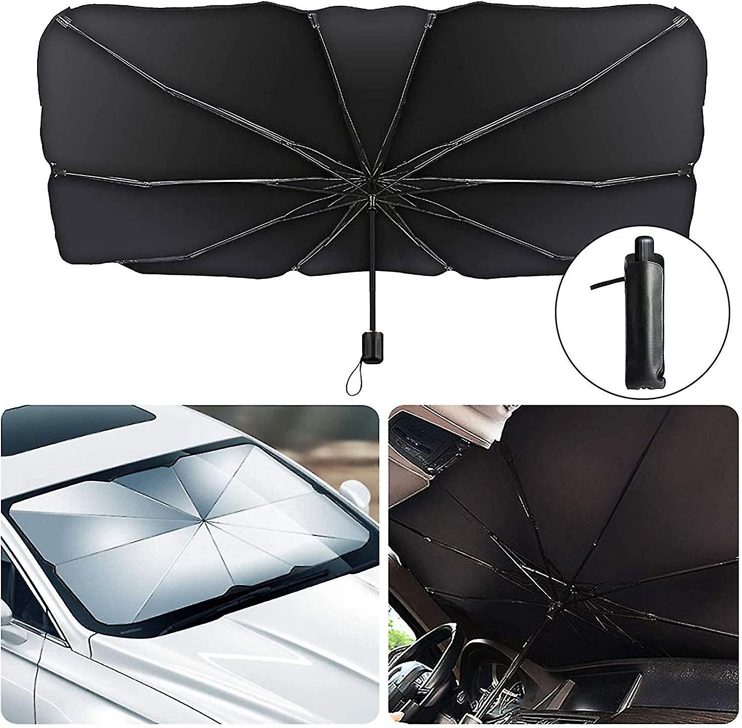 Car Sunshade， Car Windshield， 145*79cm Car Sunshade Windshield， Uv Block Car Sunshade， Umbrella Windshield， Foldable Windshield