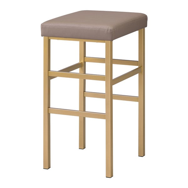 Porch and Den Moscato Gold 30-inch Backless Stool